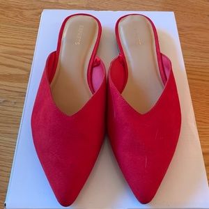 Express Red Pointed Flats